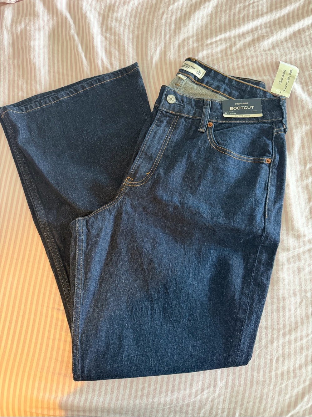 Abercrombie & Fitch Dark Blue Bootcut Jeans